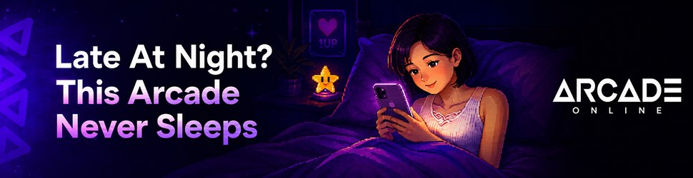 Arcade Online — late at night? This arcade never sleeps.